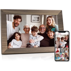 10.1 WiFi Digital Photo Frame | IPS Touch Screen, Smart Cloud Frame with 16GB Storage