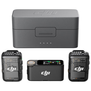 DJI Mic 2 Microphone Sans Fil (2 TX + 1 RX + Étui de Charge) - Noir Ombre