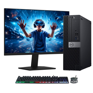 Dell OptiPlex Desktop PC SFF ~Windows 11 Pro ~Intel Core i5 Processor ~ 2TB NVMe SSD ~ 32GB RAM ~ 24 inch Monitor ~ Nvidia GeForce GT 1030 - Refurbished (Good)