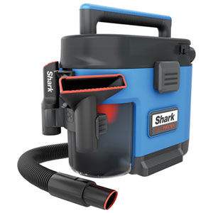Shark MessMaster Wet/Dry Canister Vacuum for Wet & Dry Messes with Self-Cleaning Rinse & Ready, No Loss of Suction - Dusty Blue