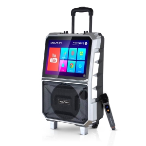 Dolphin KB-85R Portable Karaoke Machine with Touchscreen & Wireless Microphone