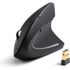Ergonomic Vertical Mouse - 2.4GHz Wireless Optical Mice with 3 Adjustable DPI (800/1200/1600), 6 Buttons - Ideal for Laptop, PC, Computer, Desktop