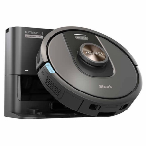 Shark Matrix Plus Bagless Robot Vacuum for Pet Hair & Multi-Surface with Self-Emptying Dock, HEPA Base, Precision Mapping