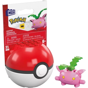MEGA Pokemon Hoppip Building Set with 21 Compatible Bricks and Pieces and Poke Ball