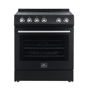 Forno Leonardo Espresso 30-inch Electric Range Black