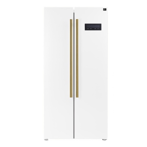 Forno Salerno Espresso 33-inch Side-by-Side 15.6 Cu.Ft. White Refrigerator