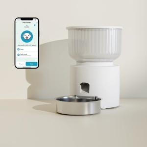 PAPIFEED Automatic Cat Feeders with APP: WiFi Pet Dry Food Dispenser 3L,Timed Auto Pet Feeder Programmable,Up to 10 Feeding Schedule Per Day(12 Portions per schedule)
