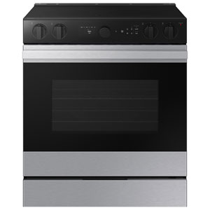 Samsung BESPOKE 30" 6.3 Cu. Ft. True Convection 5-Element Slide-In Electric Range (NSE6DG8500SRAC) - SS