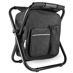 Backpack Stool Cooler Chair Heavy Duty 400 LBS Max Load Portable Lightweight Stool Folding Cooler Stool for Camping Hunting Fishing