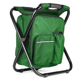 Backpack Stool Cooler Chair Heavy Duty 400 LBS Max Load Portable Lightweight Stool Folding Cooler Stool for Camping Hunting Fishing