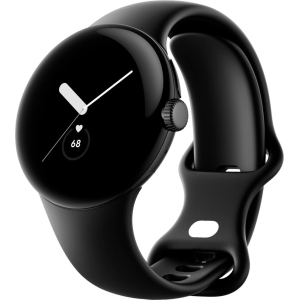 Google Pixel Watch Smartwatch 41mm with Obsidian Active Band Wifi/BT - Black Stainless Steel