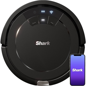 Shark ION Robot RV754CA Robot Vacuum for Multi-Surface with Wi-Fi, App Control, Voice Control, Tri-Brush System - Black
