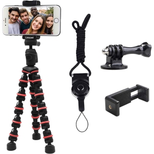 Phone Tripod, Tripod with Wireless Remote Phone Holder Mount Use as iPhone Tripod, Cell Phone Tripod, Camera Tripod for iPhone Gopro