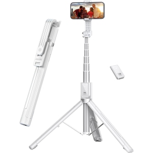 60" Phone Tripod Selfie Stick,Travel Selfie Stick Tripod with Remote Portable Tripod for Cell Phone Tripod Compatible with 4''-7'' iPhone Android Samsung