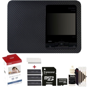 Imprimante photo compacte Canon SELPHY CP1500 noire avec kit de papier couleur 4x6