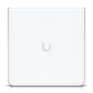 Ubiquiti Wall-Mount WiFi6 AP 2.5 GbE, Built-in POE Switch, 10.2 Gbps OTA, 600+ Client Capacity - White
