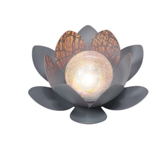 Bonsai Bright Solar Lotus Lamp Garden Decor Warm White Night Light