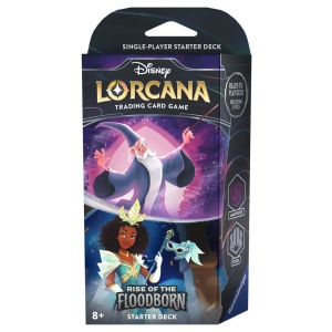 Ravensburger Disney Lorcana Trading Card Game: Rise of the Floodborn Starter Deck - Might and Magic (Amethyst & Steel)