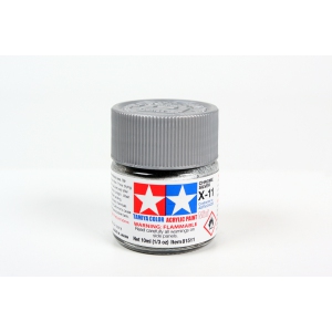 TAMIYA Tamiya Color Acrylic Paint Mini X-11 Chrome Silver (81511) Plastic Model Kit Paint