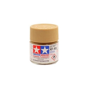 TAMIYA Tamiya Color Acrylic Paint Mini XF-93 Light Brown (Dak 1942) (81793) Plastic Model Kit Paint