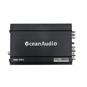 OceanAudio OAE-170.1 Car Audio Subwoofer Amplifier - Monoblock, Class A/B, 2/4 Ohm Stable, Mosfet Power Supply 340W - RMS Power @4Ω 1*110W @2Ω 1*170W Max Power @2Ω 1*340W