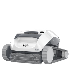Dolphin E10 Robotic Pool Vacuum Cleaner — Powerful Active Scrubbing Brush — Easy-Access Top Load Filters — Ideal for Above-Ground Swimming Pools up to 30 FT in Length