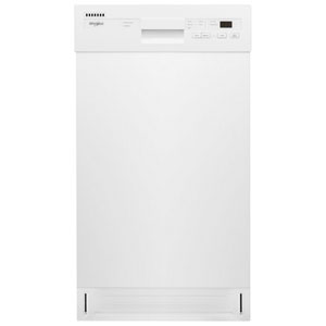 Whirlpool 18" 50dB Front-Control Stainless Steel Tub Dishwasher with Third Rack ENERGY STAR (WDPS5118PW) - White
