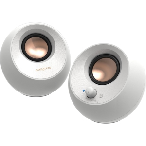 Creative Labs Pebble V3 2.0 Bluetooth Speaker System - White (51MF1700AA003)