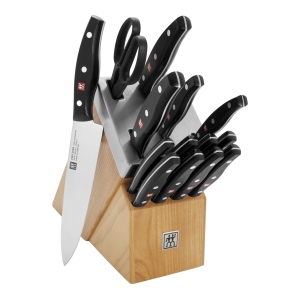 ZWILLING TWIN Signature 15 Piece Self Sharpening Block Set, Nature