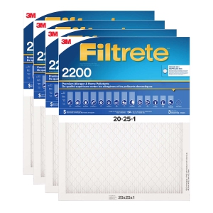 3M Filtrete MPR 2200 1" Premium Furnace Filters, 4-pack