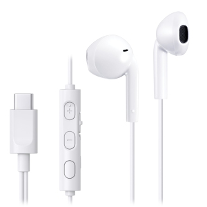 JVC - USB Type-C In-Ear Headphones with Integrated Microphone and Remote Control, White