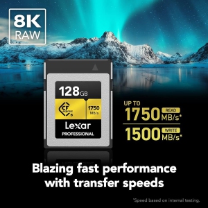 Lexar - CFexpress Type B Professional Gold Series Memory Card, Up