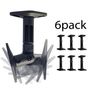 Boost Industries CWSM Universal Home Theater Speaker Brackets, Tilt, Swivel (Black, 3 Pairs)