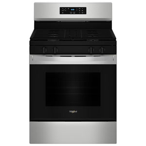 Whirlpool 3 Series 30" 5.3 Cu. Ft. Self-Clean Freestanding Gas Range (WFGS3530RS) - Stainless Steel
