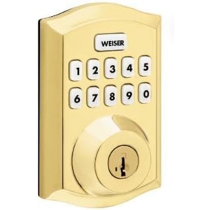 9GED18000-028 SmartCode 10 Traditional with Z-Wave Electronics - Electronic Lock Brass
