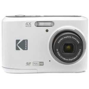 KODAK PIXPRO FZ45-WH 16MP Digital Camera 4X Optical Zoom 27mm Wide Angle 1080P Full HD Video 2.7" LCD Vlogging Camera (White)