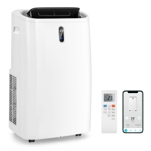 Gymax 3-in-1 Portable Air Conditioner - 12000 BTU (450 sq ft Coverage) - 56dB, Heat, Window Kit - White