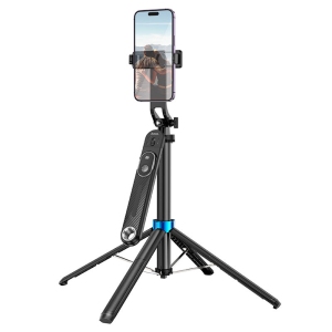 Selfie Stick Tripod & Wireless Bluetooth Remote Extendable Monopod Stand for Live Stream Tiktok Cell Phone iPhone Samsung