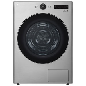 LG 7.8 Cu. Ft. Large Capacity Stackable Ventless Heat Pump Electric Dryer with AI Sensor Dry, Heat Pump, Energy Star & ThinQ (DLHC5502V) - Graphite Steel
