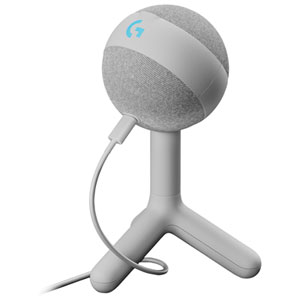 Logitech Yeti Orb Condenser LIGHTSYNC RGB Gaming USB Microphone - Off White - Only at Best Buy