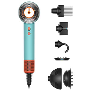 Dyson Supersonic Nural Hair Dryer 1600W with Diffuser & Concentrator 4 Heat Settings - Ceramic Patina/Topaz