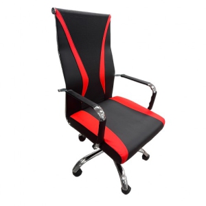 Ergonomic Office Chair, PU Leather Office Chair with Swivel Wheels, Height Adjustable for Home, Office