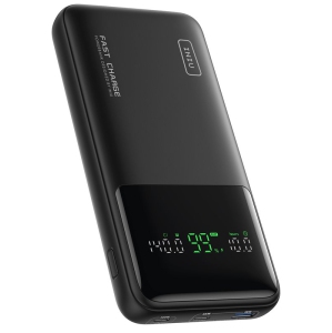 INIU Power Bank 140W 27000 mAh Laptop Portable Charger USB C in & out Tablet Battery Pack with Smart Digital Display for Macbook, iPad, iPhone, and More - Black