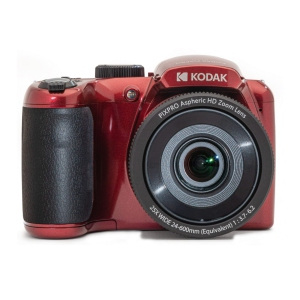 KODAK PIXPRO AZ255-RD 16MP Digital Camera 25X Optical Zoom 24mm Wide Angle Lens Optical Image Stabilization 1080P Full HD Video 3" LCD Vlogging Camera (Red)