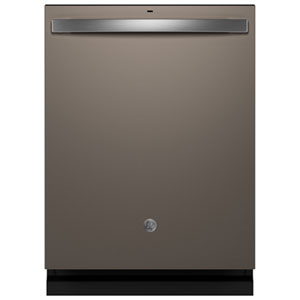 GE 24" 45dB Front-Control Dry Boost Dishwasher with Third Rack ENERGY STAR (GDT670SMVES) - Slate