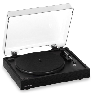 Electrohome Montrose Wireless Vinyl Record Player, Belt-Drive Turntable, Audio-Technica Stylus, Bluetooth, Vinyl-to-MP3