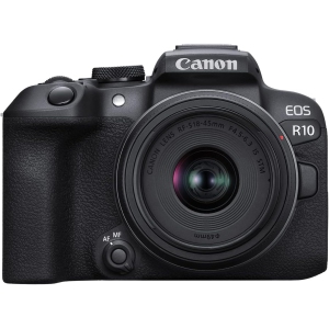 Canon - EOS R10 Mirrorless Camera with RF-S 18-45 f/4.5-6.3 IS STM Lens - Black