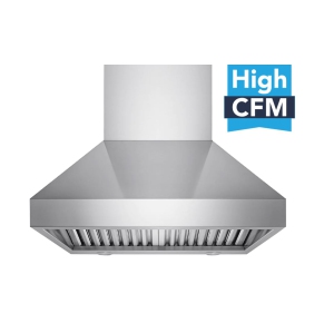 Victory 36 Inch 1200 CFM Wall Mount Range Hood in Stainless Steel