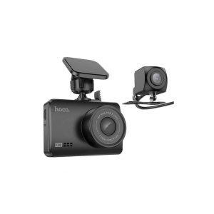 Dual Channel HD Driving Recorder Front & Rear Car Dash Camera With Display