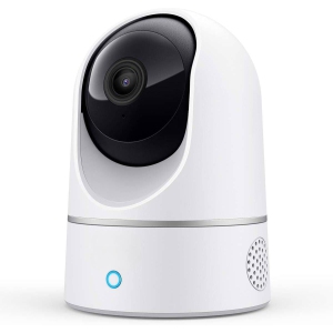 Security Indoor Cam E220, 2K, Pan & Tilt, Indoor Security Camera, Wi-Fi Plug-in Camera Night Vision,Voice Assistant Compatibility, HomeBase not Compatible